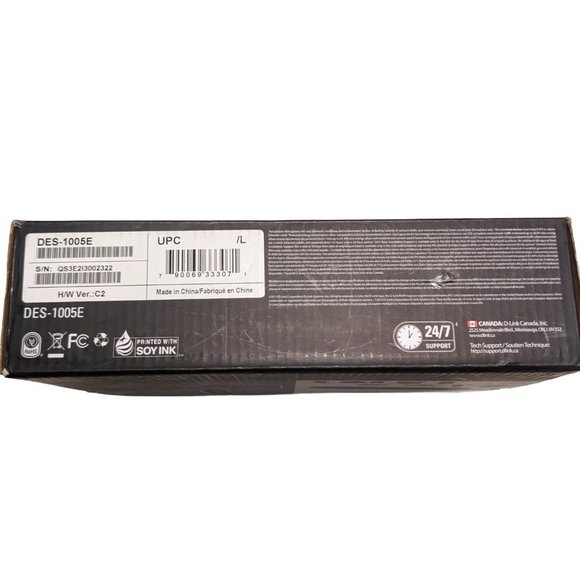 D-Link DES (DES-1005E) 5-Ports External Ethernet Switch 10/100 Mbps - Picture 11 of 11